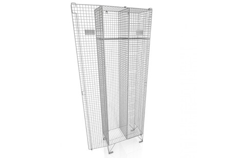 single door mesh locker